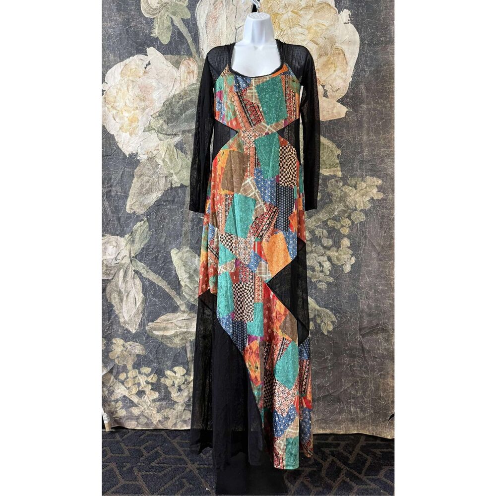 New Free People Parker Patchwork Maxi Dress L - Picture 8 of 10